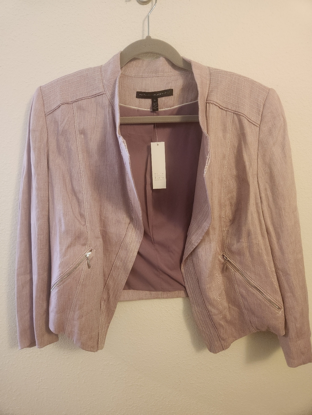 White House Black Market Linen Jacket